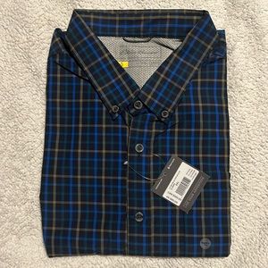 Eddie Bauer NWT Long-Sleeved Poplin Plaid Shirt—Tall XXL